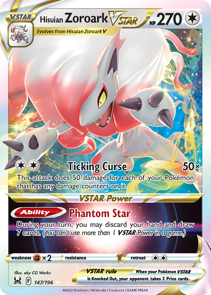 Lost Origin Hisuian Zoroark VSTAR #147/196