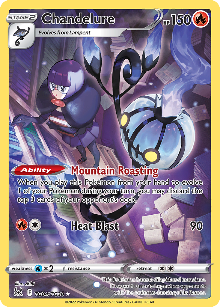 Lost Origin Trainer Gallery Holo Chandelure #TG4/30