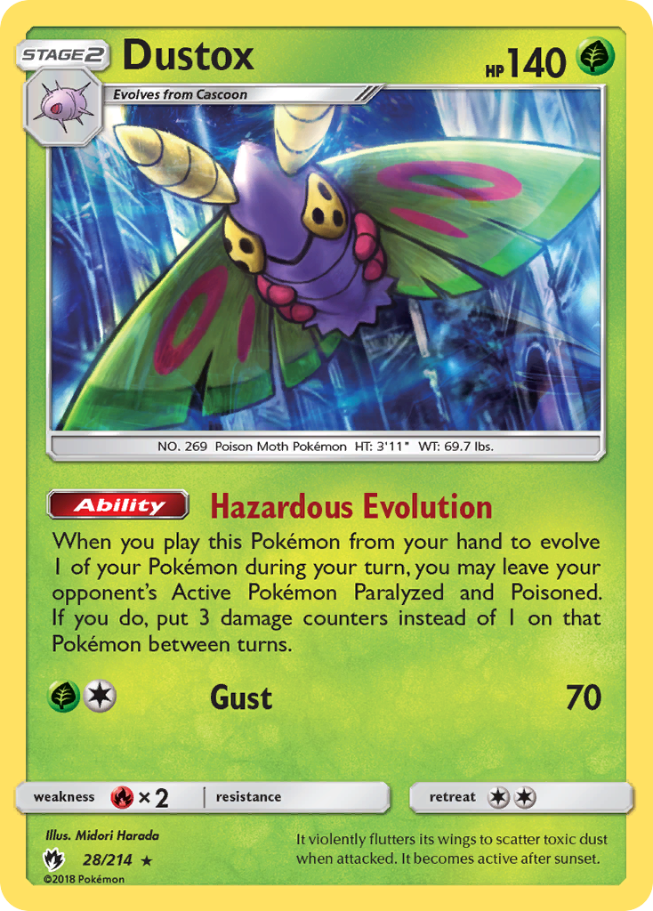 Lost Thunder Dustox #28/214