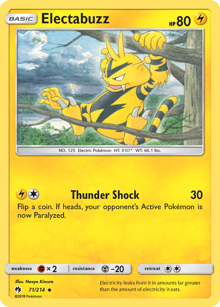 Lost Thunder Electabuzz #71/214
