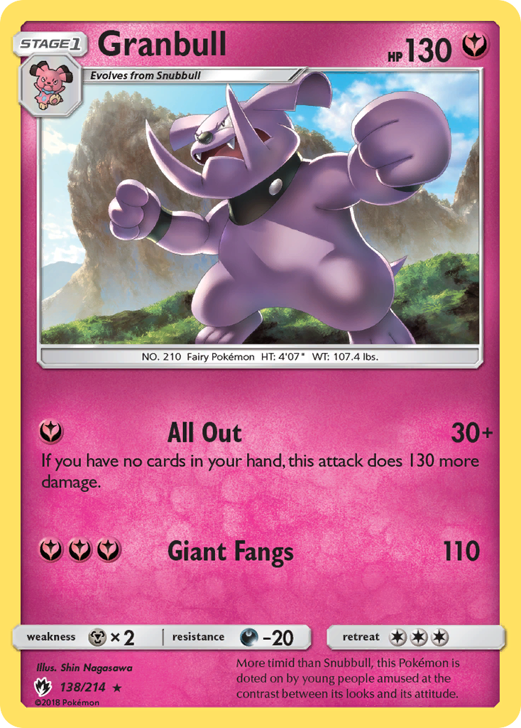 Lost Thunder Granbull #138/214