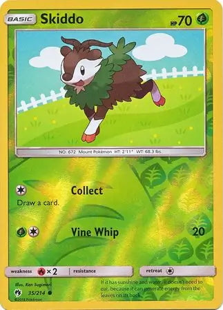 Lost Thunder Skiddo #35/214 reverse holo