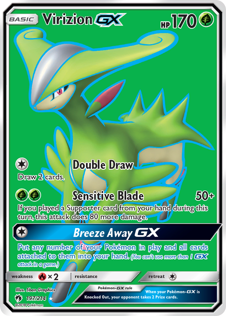 Lost Thunder Virizion GX #197/214