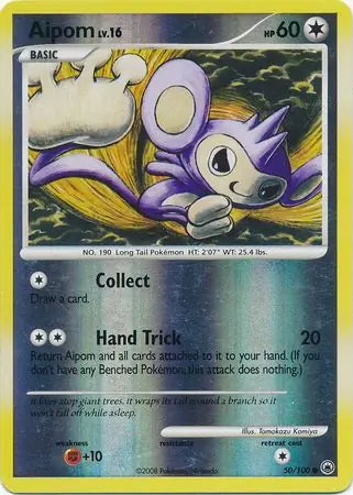 Majestic Dawn Aipom #50/100 reverse holo