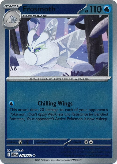 Mega Evolution Frosmoth #043/132 Reverse Holo