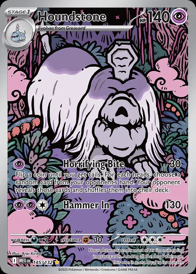 Mega Evolution Houndstone #145/132