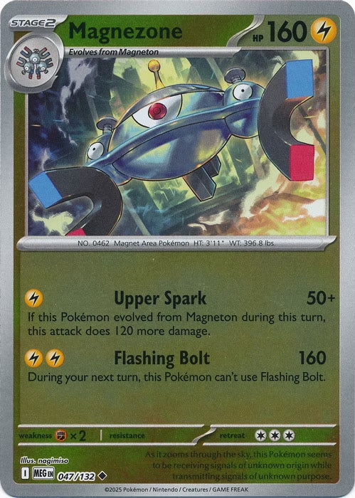 Mega Evolution Magnezone #047/132 Reverse Holo