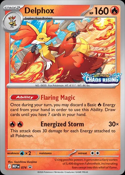 Mega Evolution Promo Delphox #74