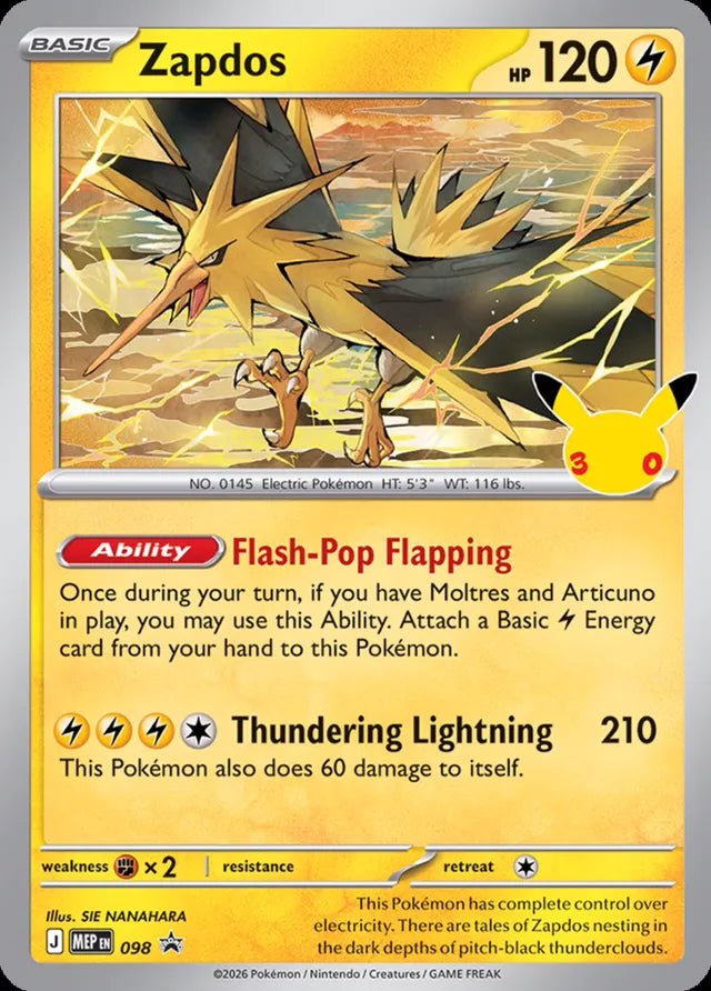 Mega Evolution Promo Zapdos #98