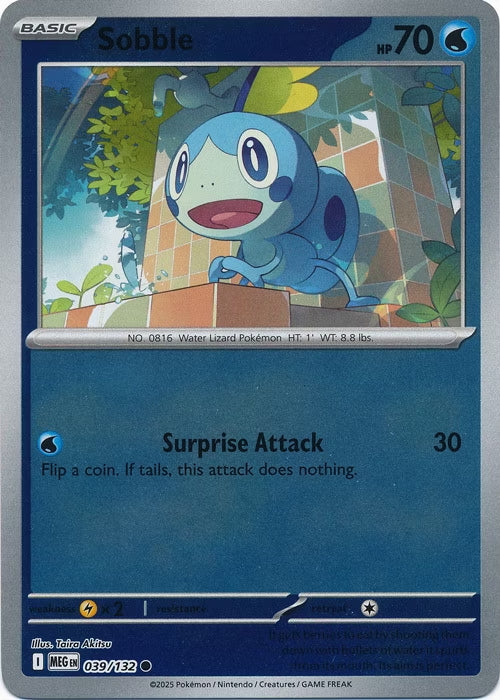 Mega Evolution Sobble #039/132 Reverse Holo