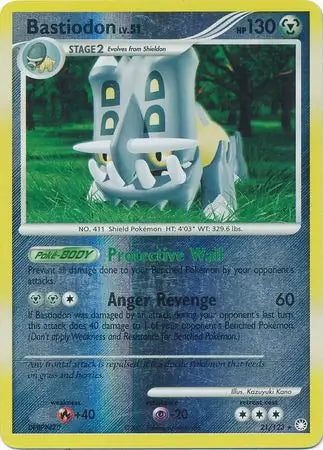 Mysterious Treasures Bastiodon #21/123 reverse holo