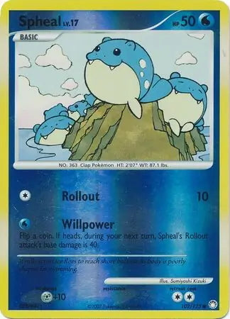 Mysterious Treasures Spheal #102/123 reverse holo