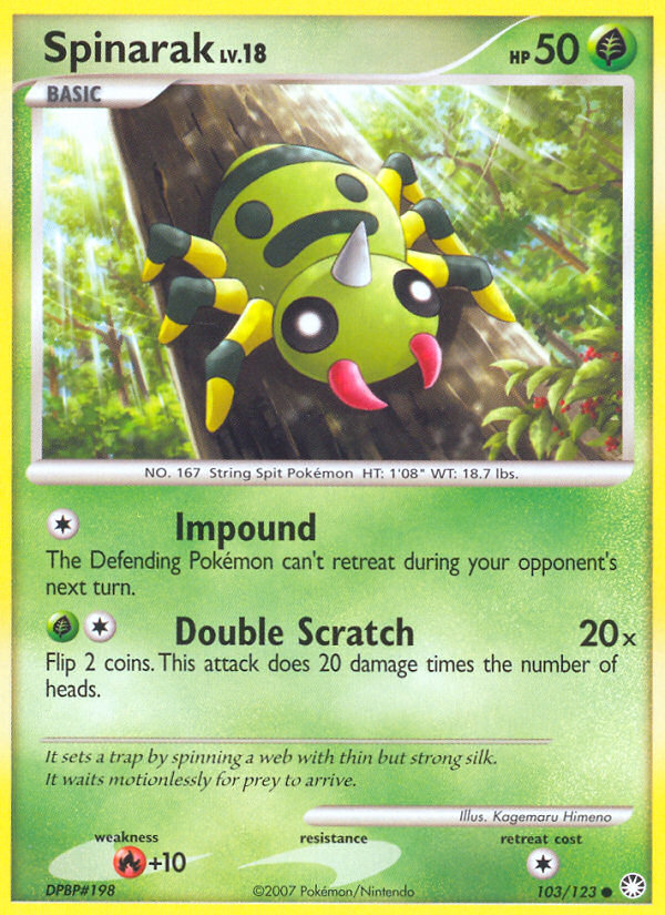 Mysterious Treasures Spinarak #103/123