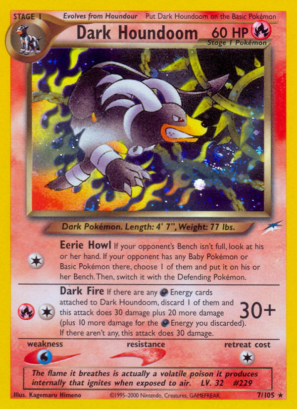 Neo Destiny Holo Dark Houndoom #7/105 unlimited