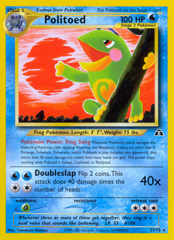 Neo Discovery Politoed #27/75 unlimited
