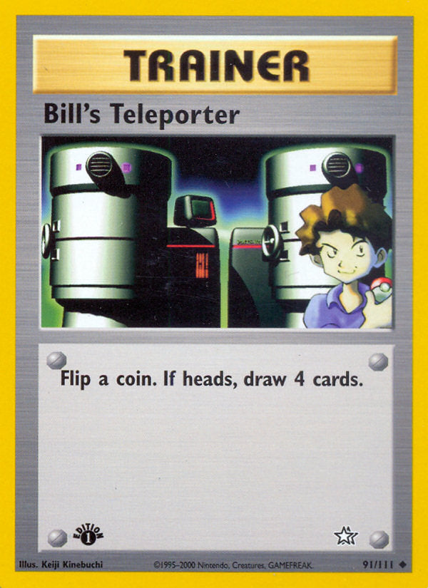 Neo Genesis Bill's Teleporter #91/111 first edition