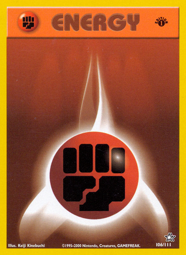 Neo Genesis Fighting Energy #106/111 first edition