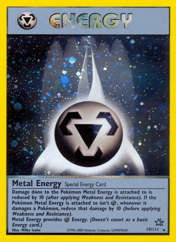 Neo Genesis Holo Metal Energy #19/111 unlimited