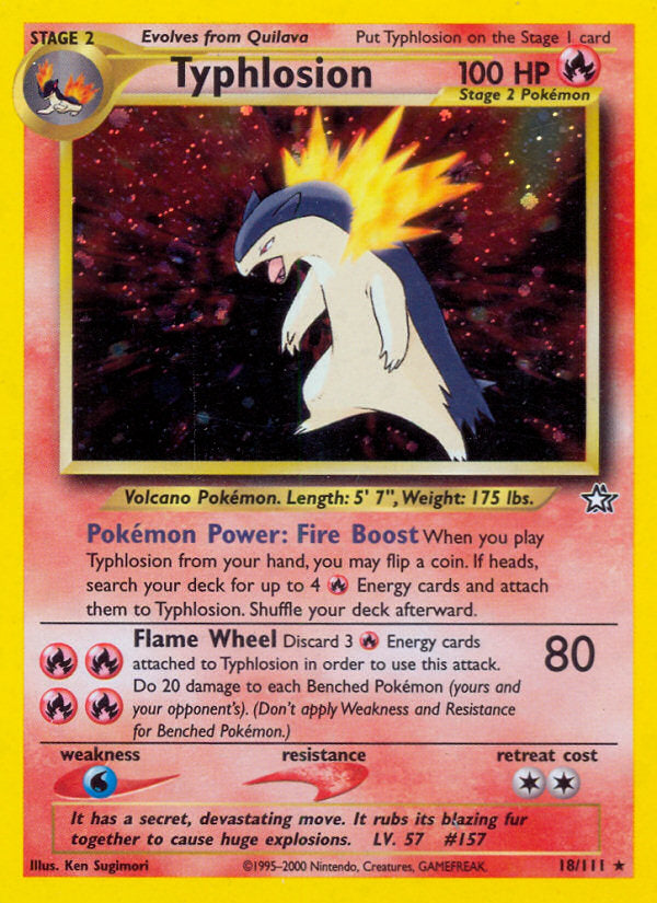 Neo Genesis Holo Typhlosion #18/111 unlimited