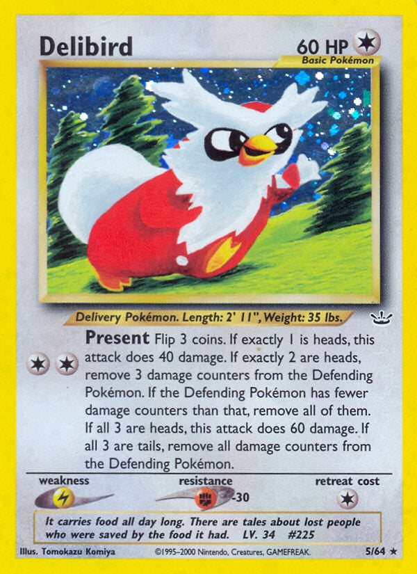 Neo Revelation Holo Delibird #5/64 unlimited