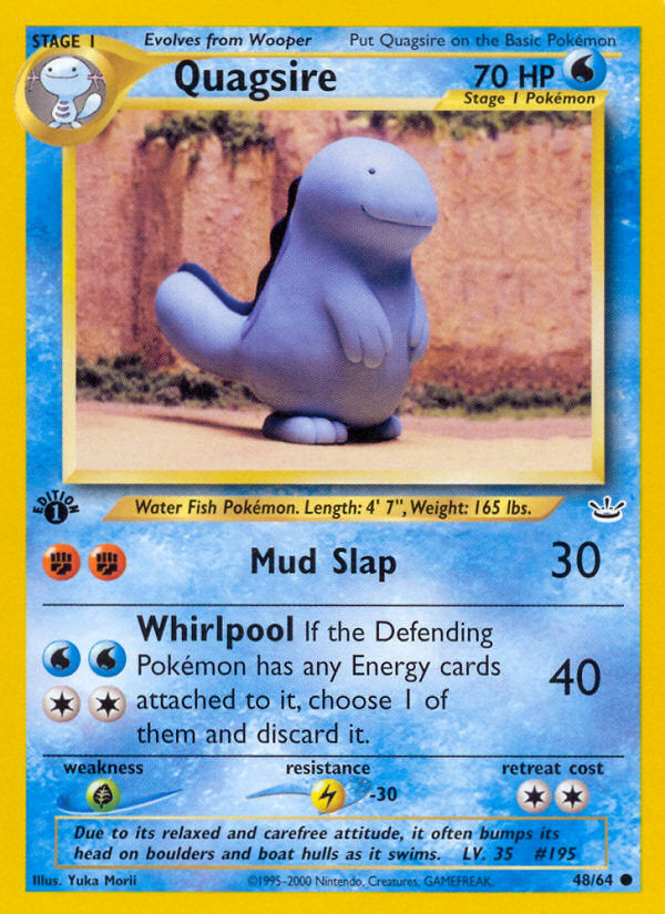 Neo Revelation Quagsire #48/64 first edition