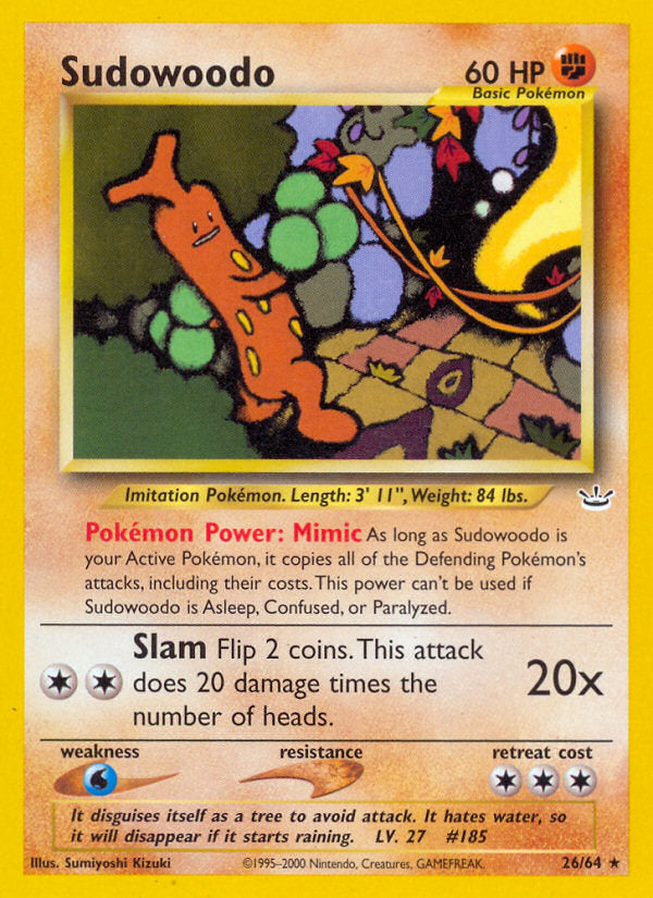 Neo Revelation Sudowoodo #26/64 unlimited