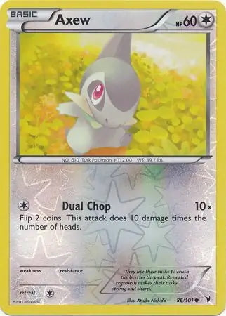 Noble Victories Axew #86/101 reverse holo