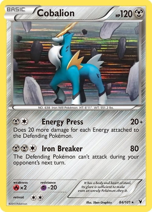Noble Victories Holo Cobalion #84/101