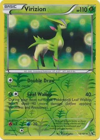 Noble Victories Virizion #13/101 reverse holo