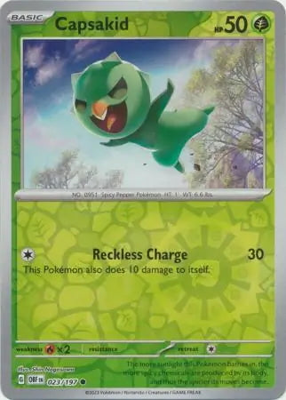 Obsidian Flames Capsakid #23/197 reverse holo