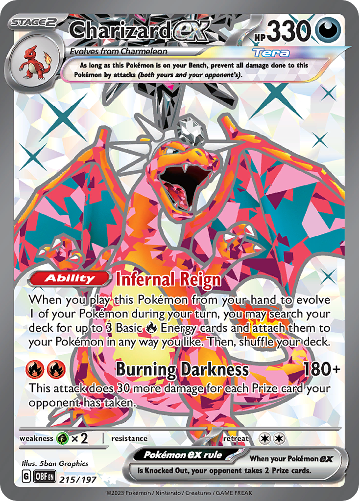 Obsidian Flames Charizard EX #215/197
