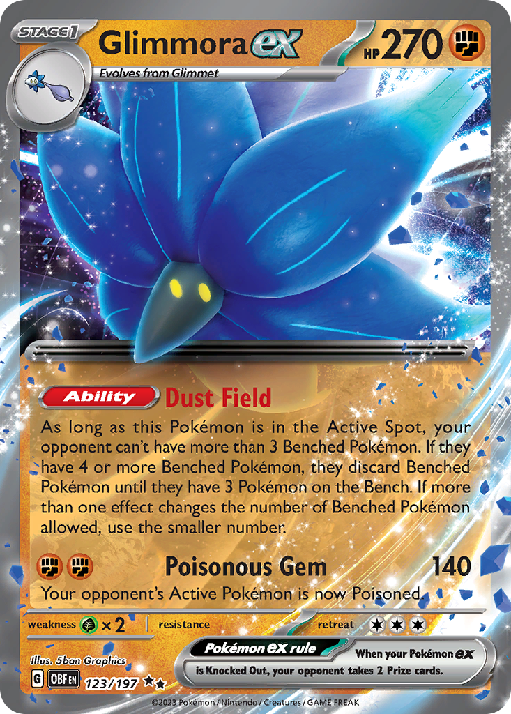 Obsidian Flames Glimmora EX #123/197
