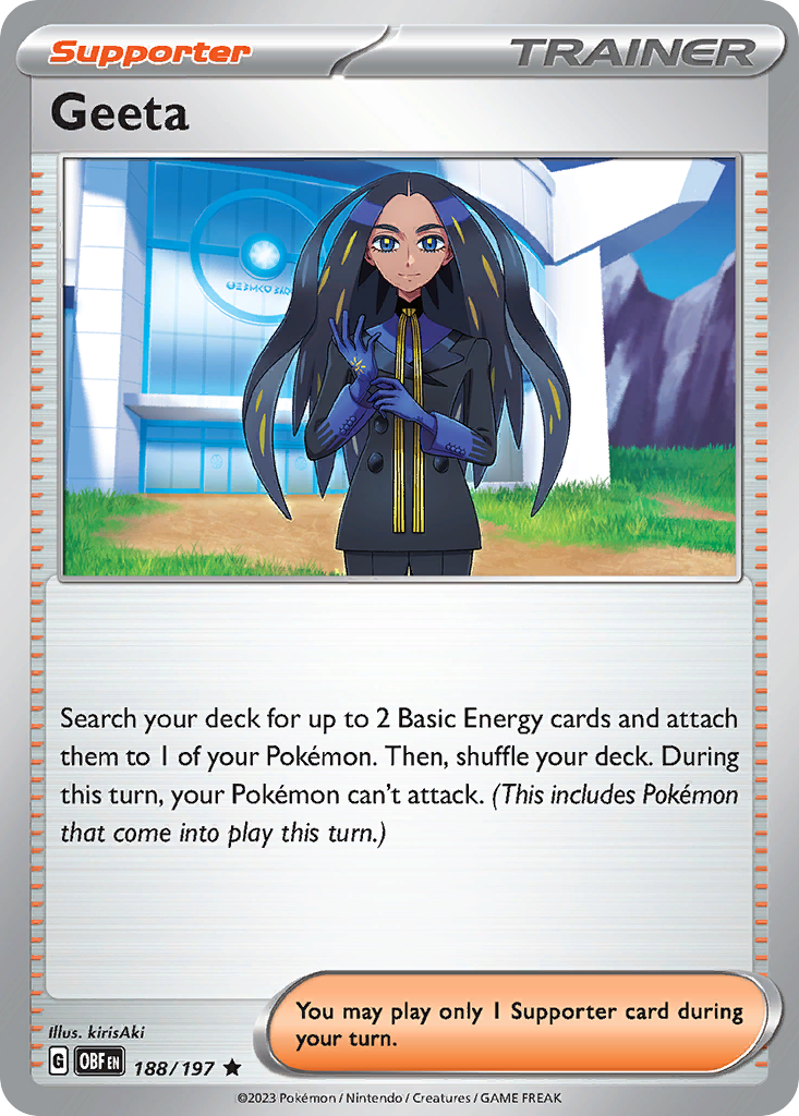 Obsidian Flames Holo Geeta #188/197