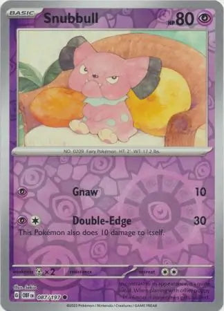 Obsidian Flames Snubbull #87/197 reverse holo