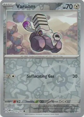 Obsidian Flames Varoom #155/197 reverse holo
