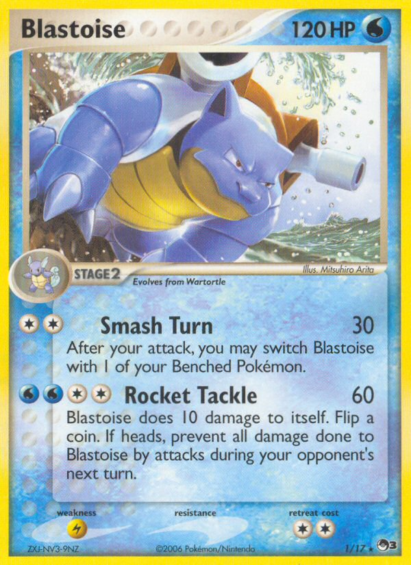 POP Series 3 Non - Holo Holo Blastoise #1