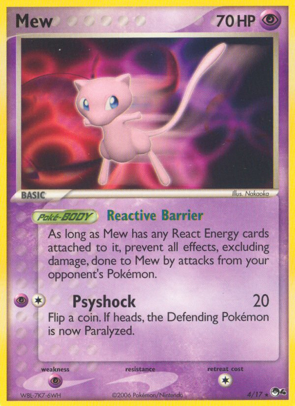 POP Series 4 Non - Holo Mew #4