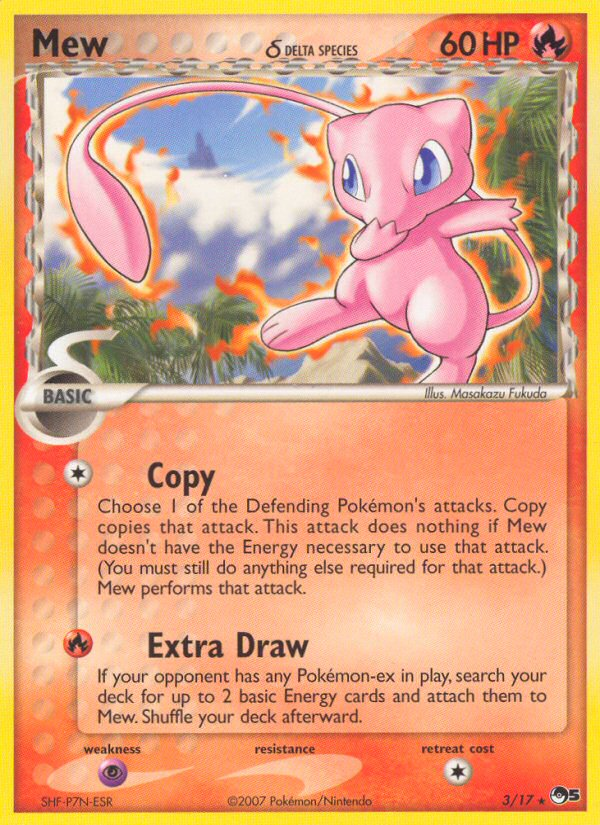 POP Series 5 Non - Holo Mew d #3