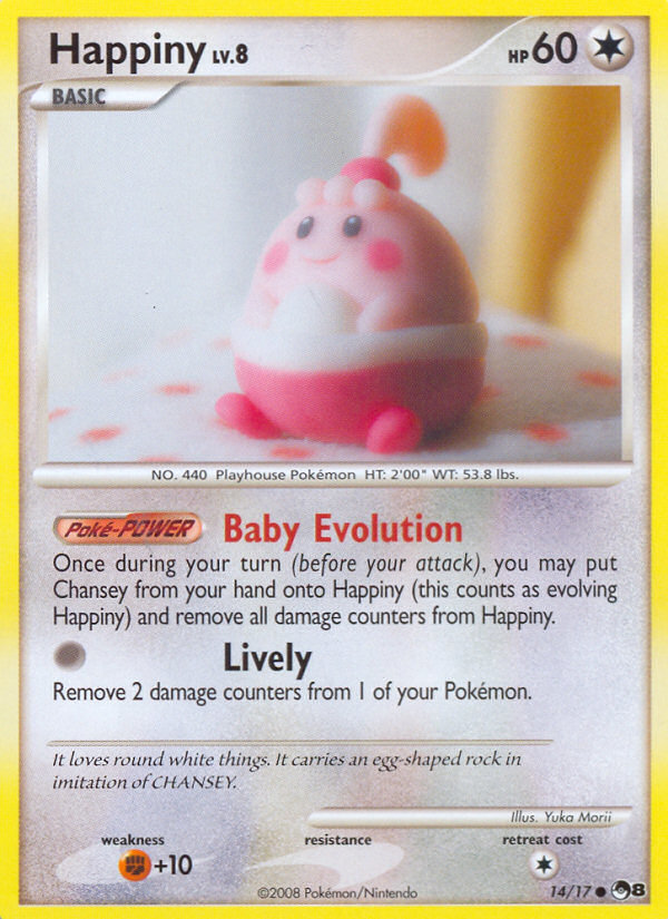 POP Series 8 Non - Holo Happiny #14