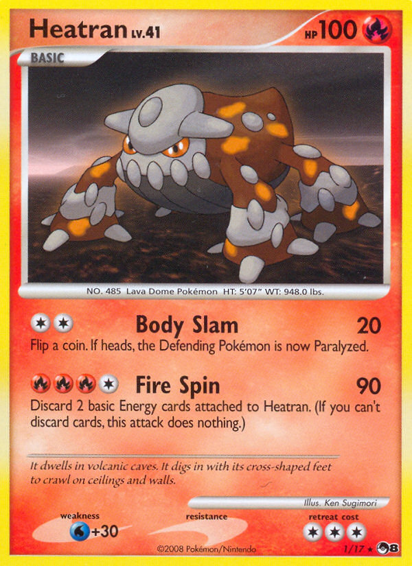 POP Series 8 Non - Holo Heatran #1