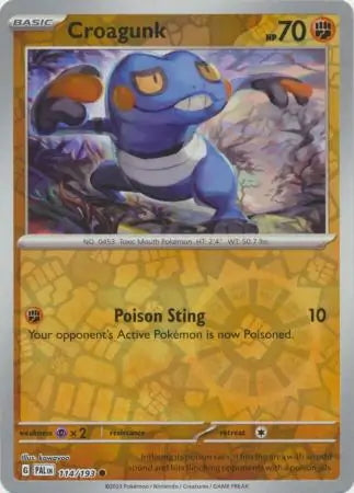 Paldea Evolved Croagunk #114/193 reverse holo
