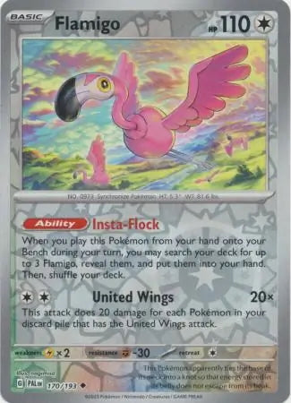 Paldea Evolved Flamigo #170/193 reverse holo