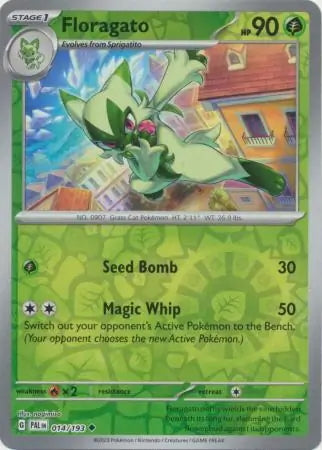 Paldea Evolved Floragato #14/193 reverse holo