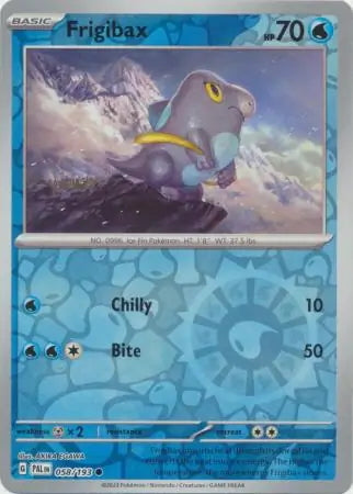 Paldea Evolved Frigibax #58/193 reverse holo