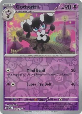 Paldea Evolved Gothorita #91/193 reverse holo