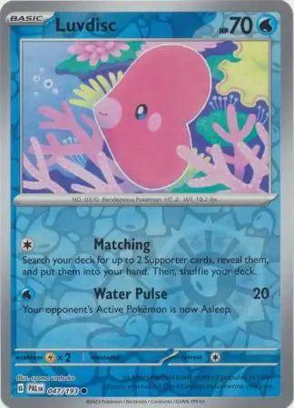 Paldea Evolved Luvdisc #47/193 reverse holo