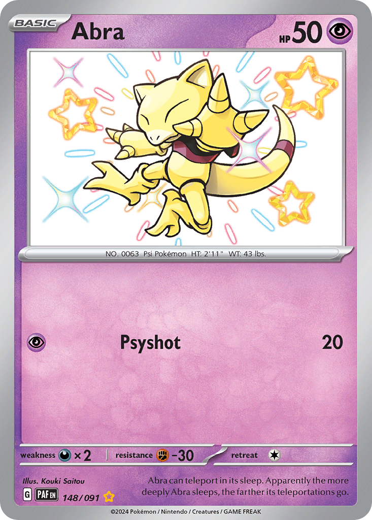Paldean Fates Abra #148/91