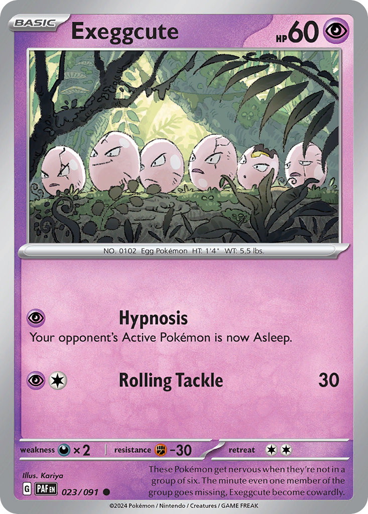 Paldean Fates Exeggcute #23/91