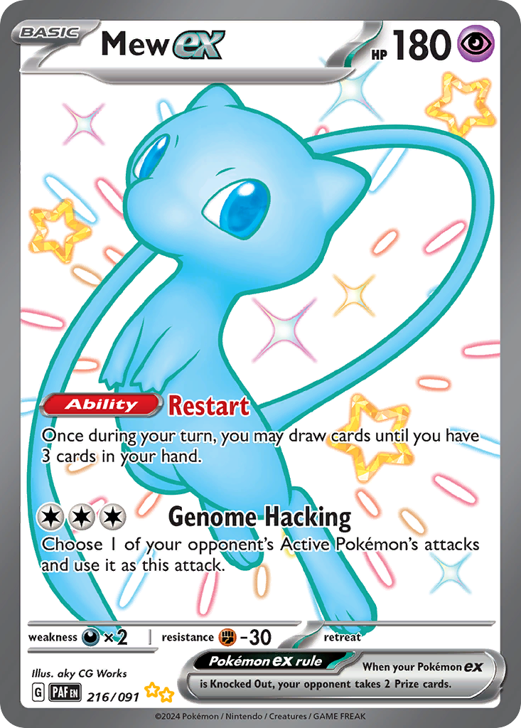 Paldean Fates Mew EX #216/91