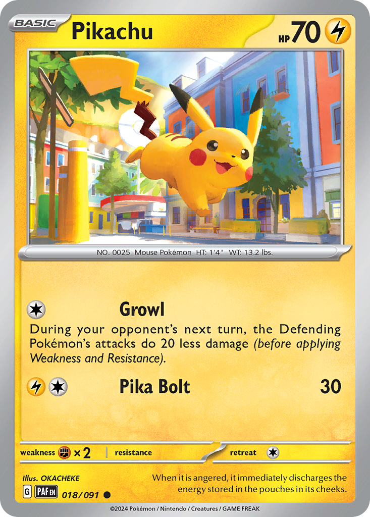 Paldean Fates Pikachu #18/91